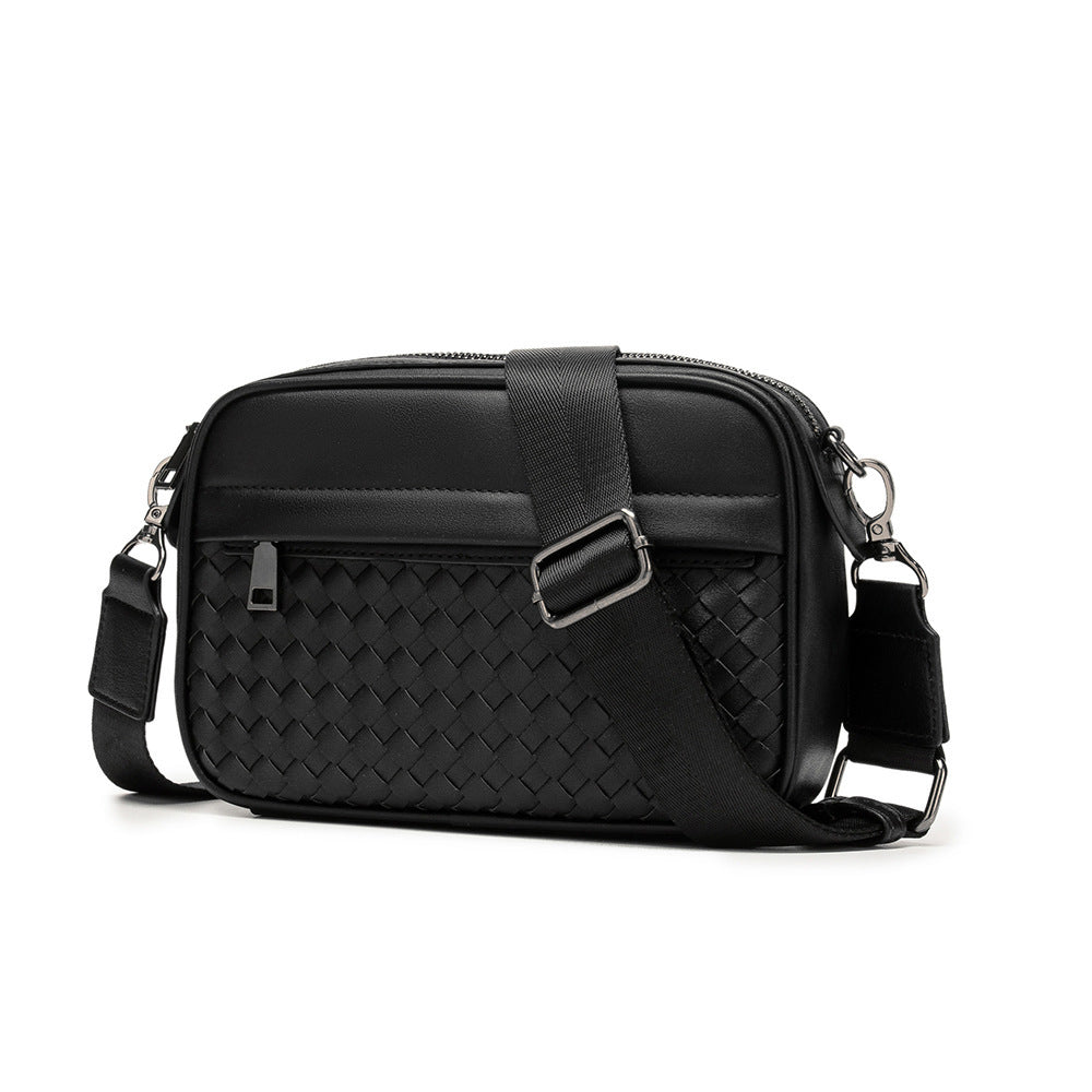 Small shoulder bag for men with multiple compartments