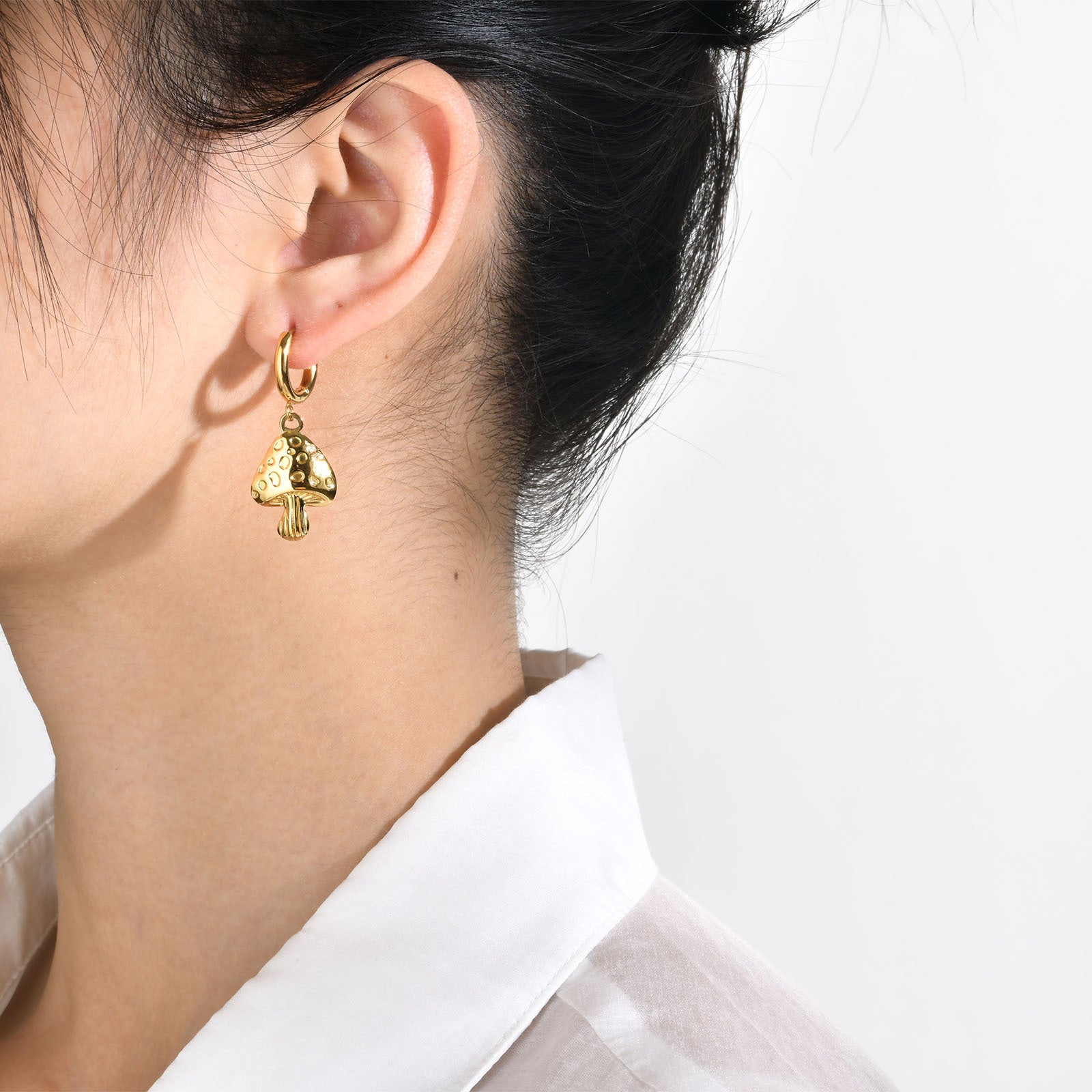 boho mushroom earrings gift for her