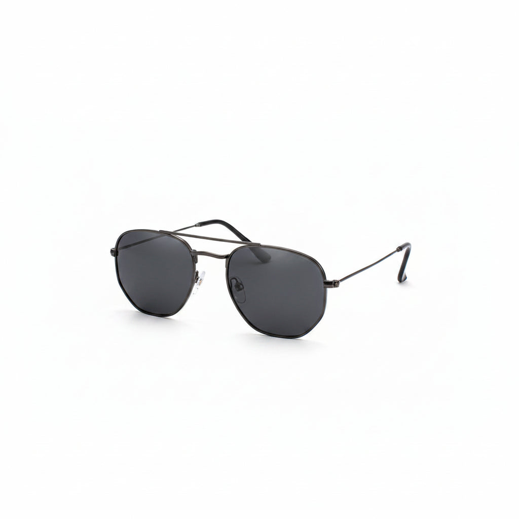 Aero Noir Sunglasses with black frame and dark polarized lenses