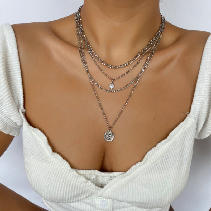Aurevia Coin Layered Necklace