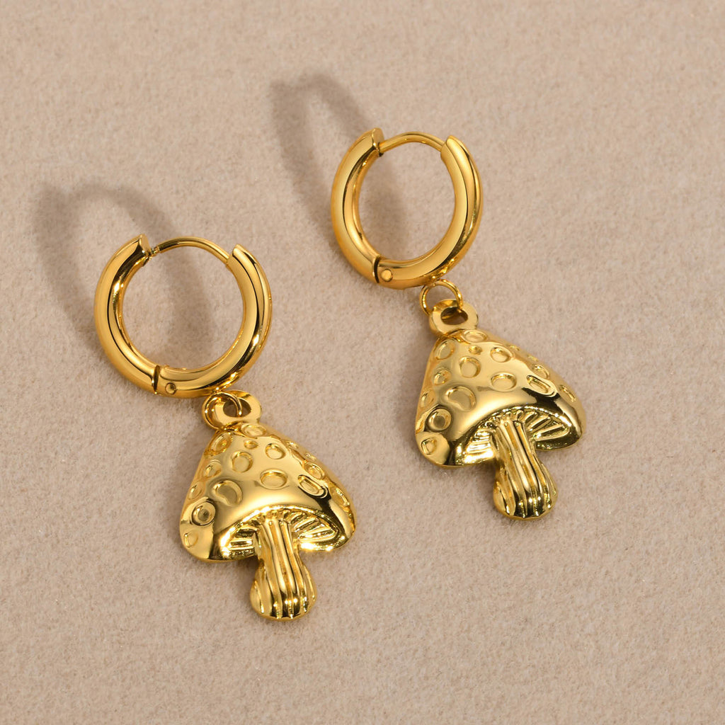 cute fairycore mushroom earrings women