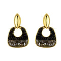 Elara Grace Earrings with minimal elegant design gold finish