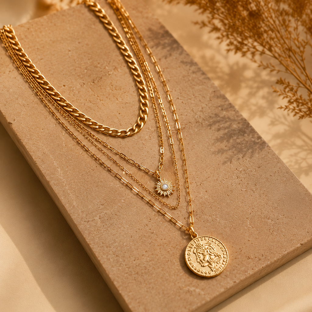Aurevia Coin Layered Necklace