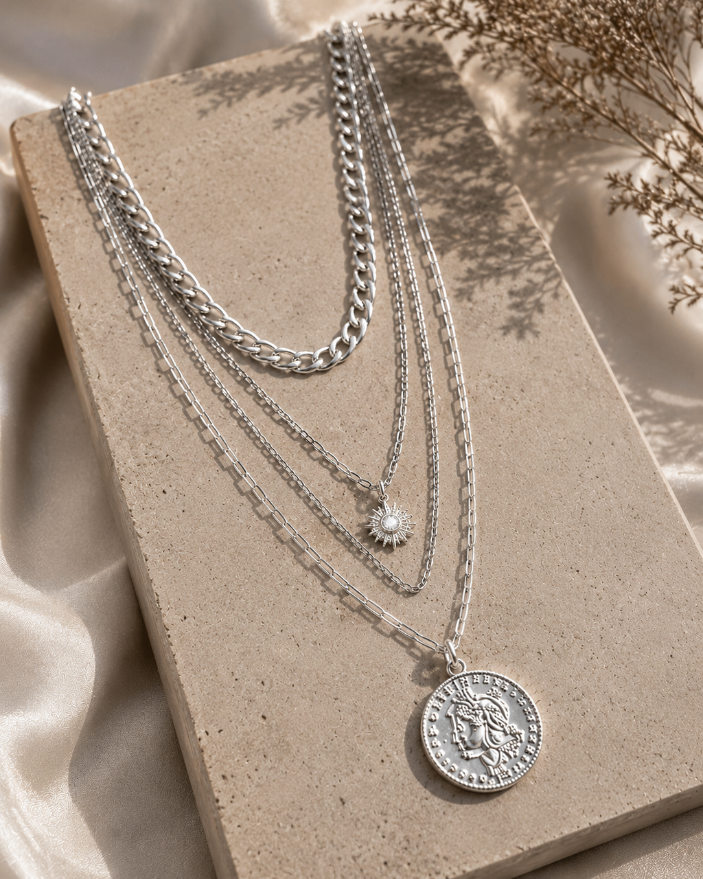 Aurevia Coin Layered Necklace