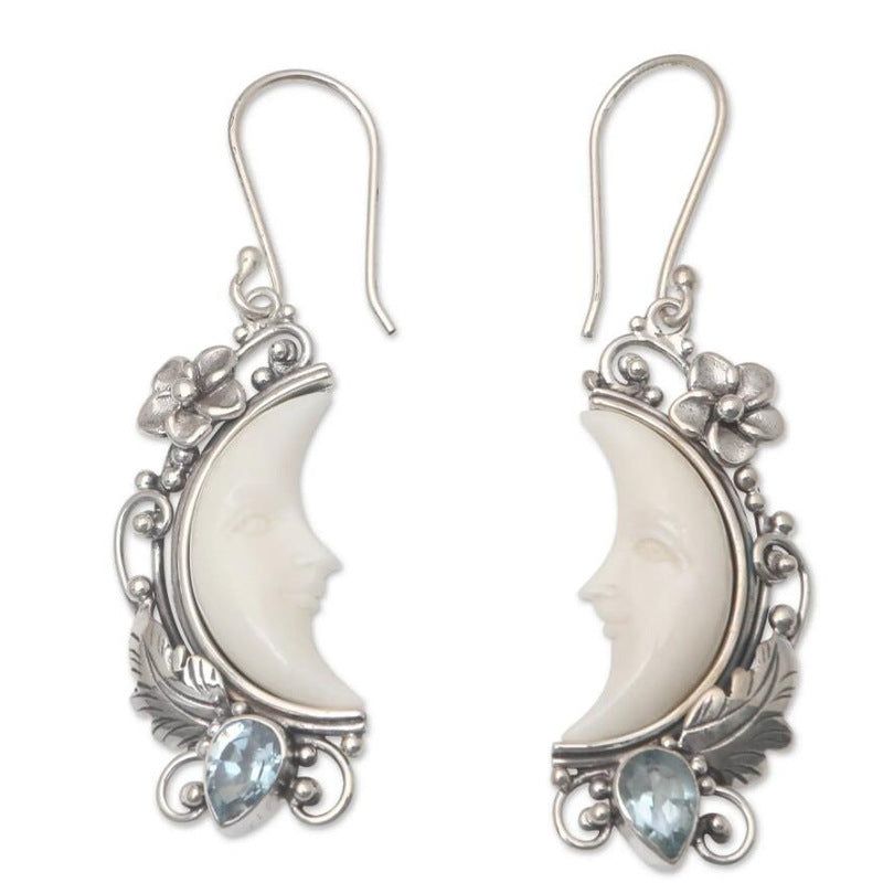 Muse Sculpted Face Earrings with engraved facial design gold finish